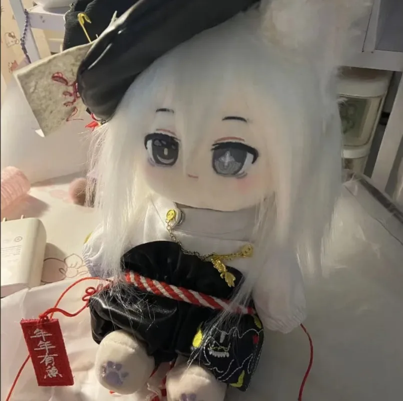 

20cm Anime Game GRAY RAVEN No.21 Kawaii Cosplay Soft Cotton Doll Body with Skeleton Cartoon DIY Dress Up Toy Figures Fans Gifts