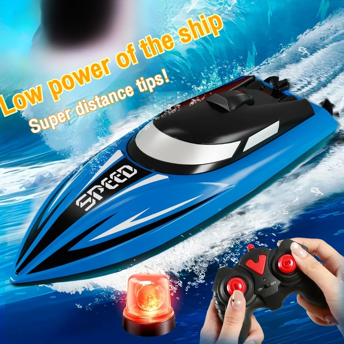 2.4G RC Speedboot Hoge snelheid afstandsbediening Boot Dual Motor Racing Schip Elektrisch Waterdicht Onderzeeër Outdoor Speelgoed Kind Volwassen Cadeau
