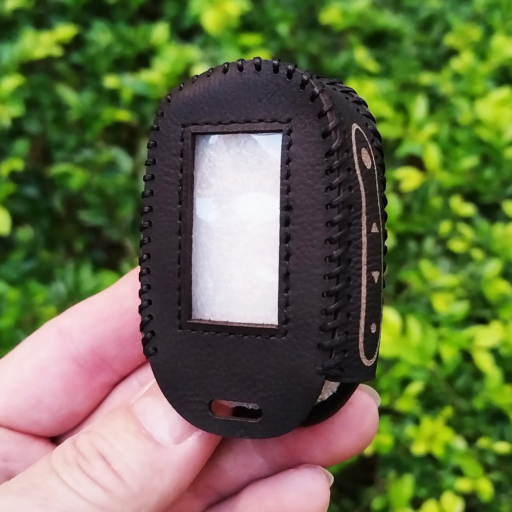 Superior Quality New 100% Leather Case Key Cover For Starline B92 B93 B94 B62 B64 Russian 2-way Alarm System Key Fob Cover