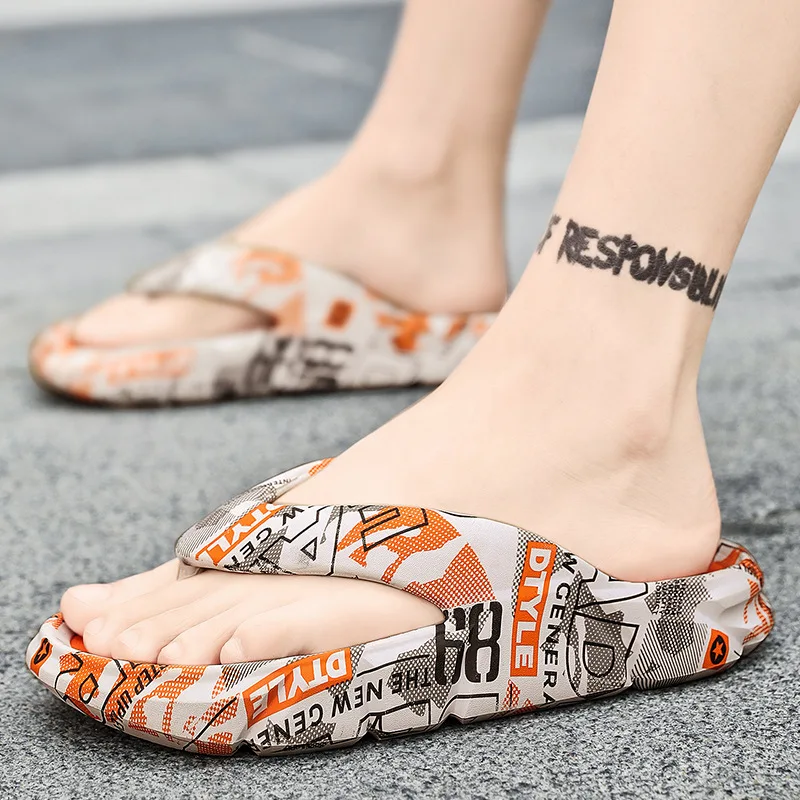 Men's Summer Slippers PVC Soft Comfortable Slippers Indoor Houes Beach Non-slip Flip Flops For Men 2023 New Male Shoes 2023