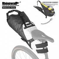 Rhinowalk Bicycle Saddle Bag Cycling Cycling Trunk Tail Rear Pack Bike Hard Shell Harness Frame With 14L Waterproof Dry Bag Set