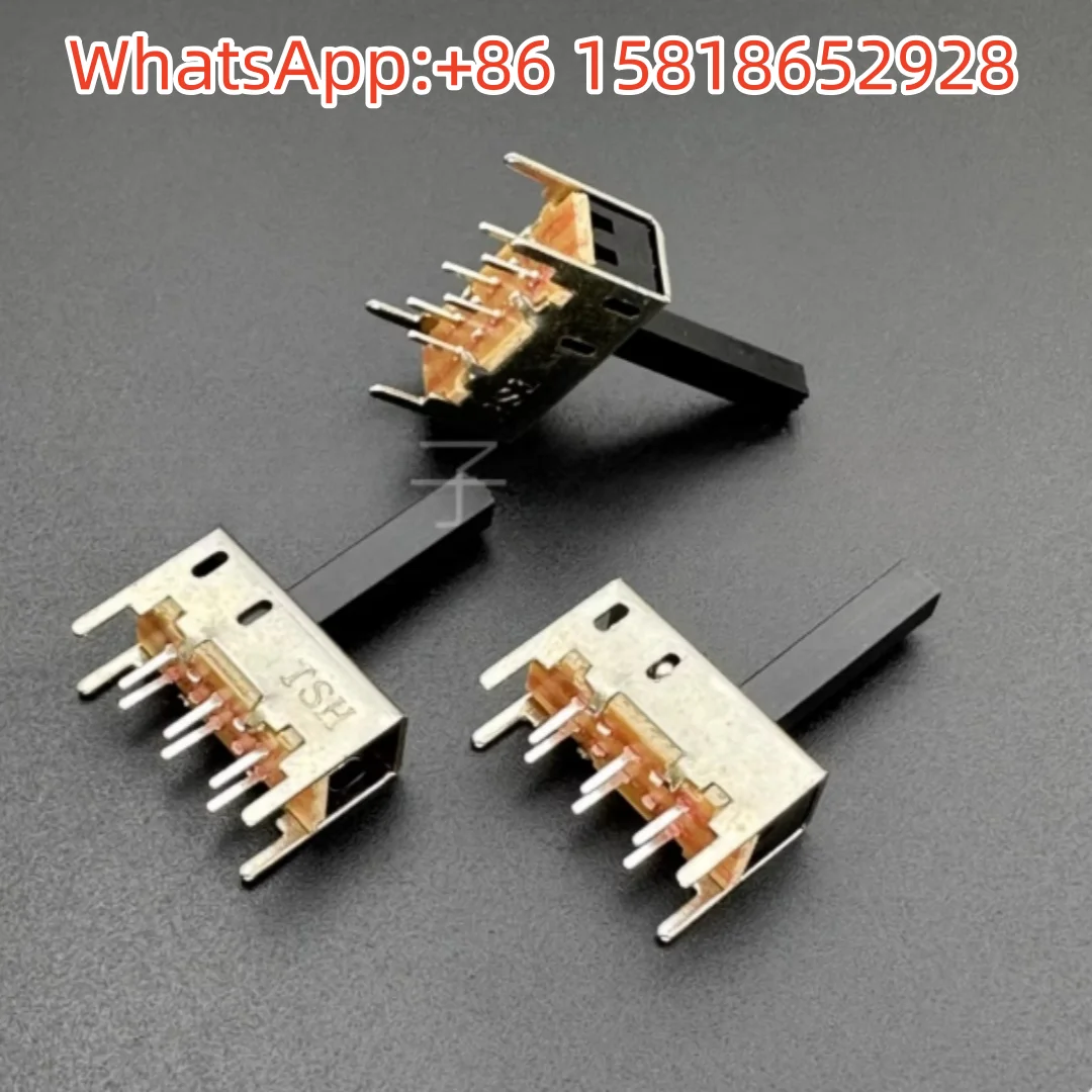

20 шт. SS22H02G15 TSH тумблер ползунковый переключатель двухрядный 6 контактов 2 шестерни для усилителя звука и т. д.