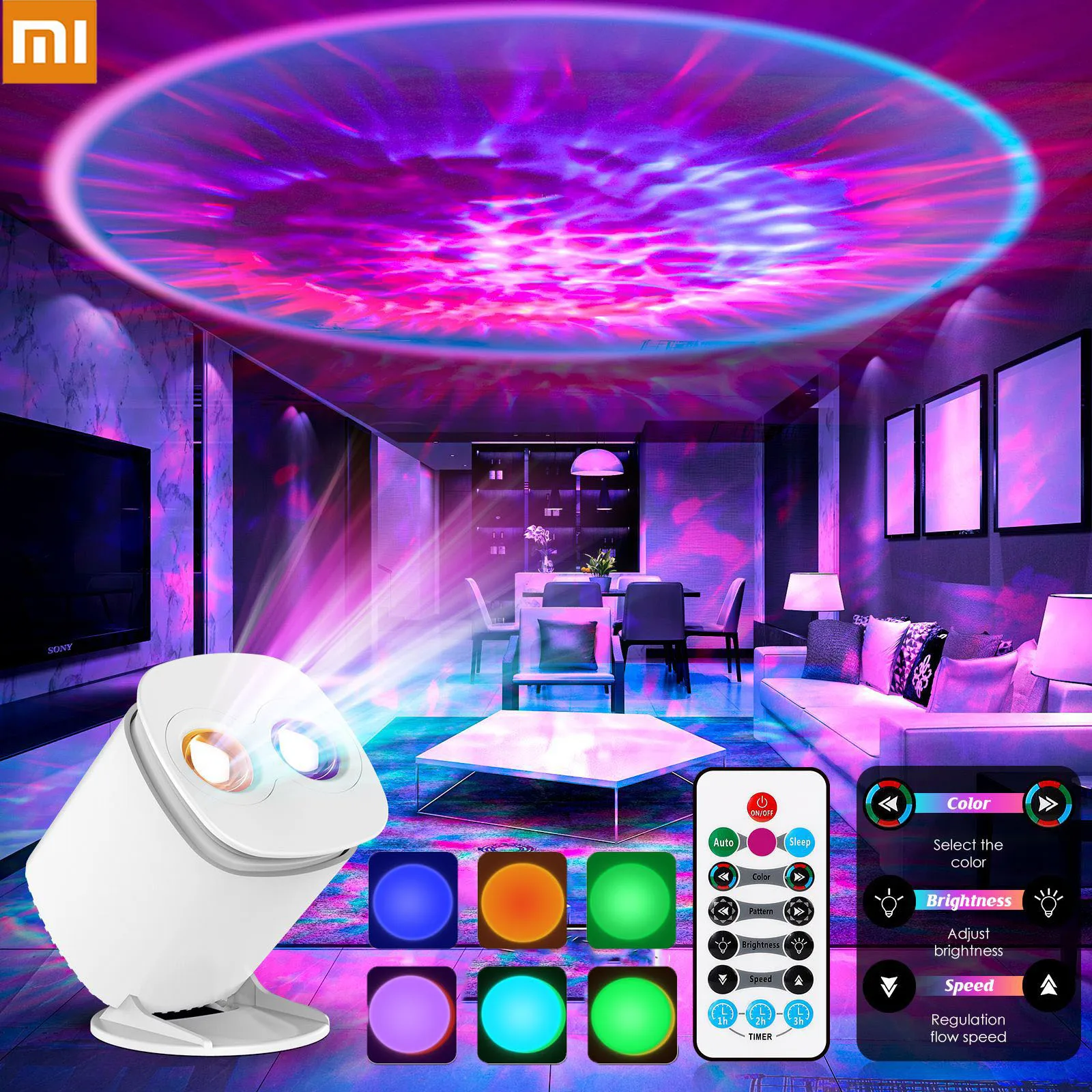 

XIAOMI Galaxy Projector Night Light For Children 35 Modes Nebula LED Sunset Lamp Starry Sky Star Projector For Room Decoration