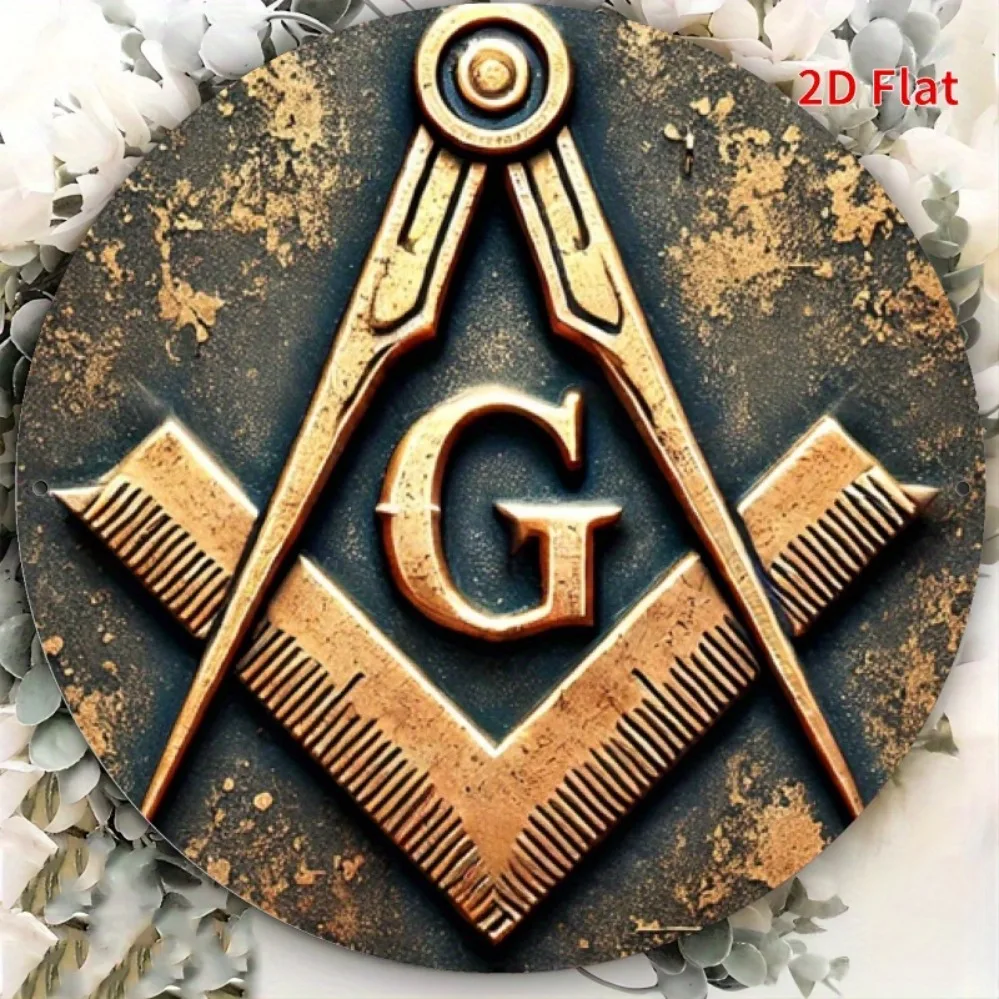 Arte de pared de metal con logotipo de Mosso G, impresión 2D para el hogar, bar, garaje, cafetería
