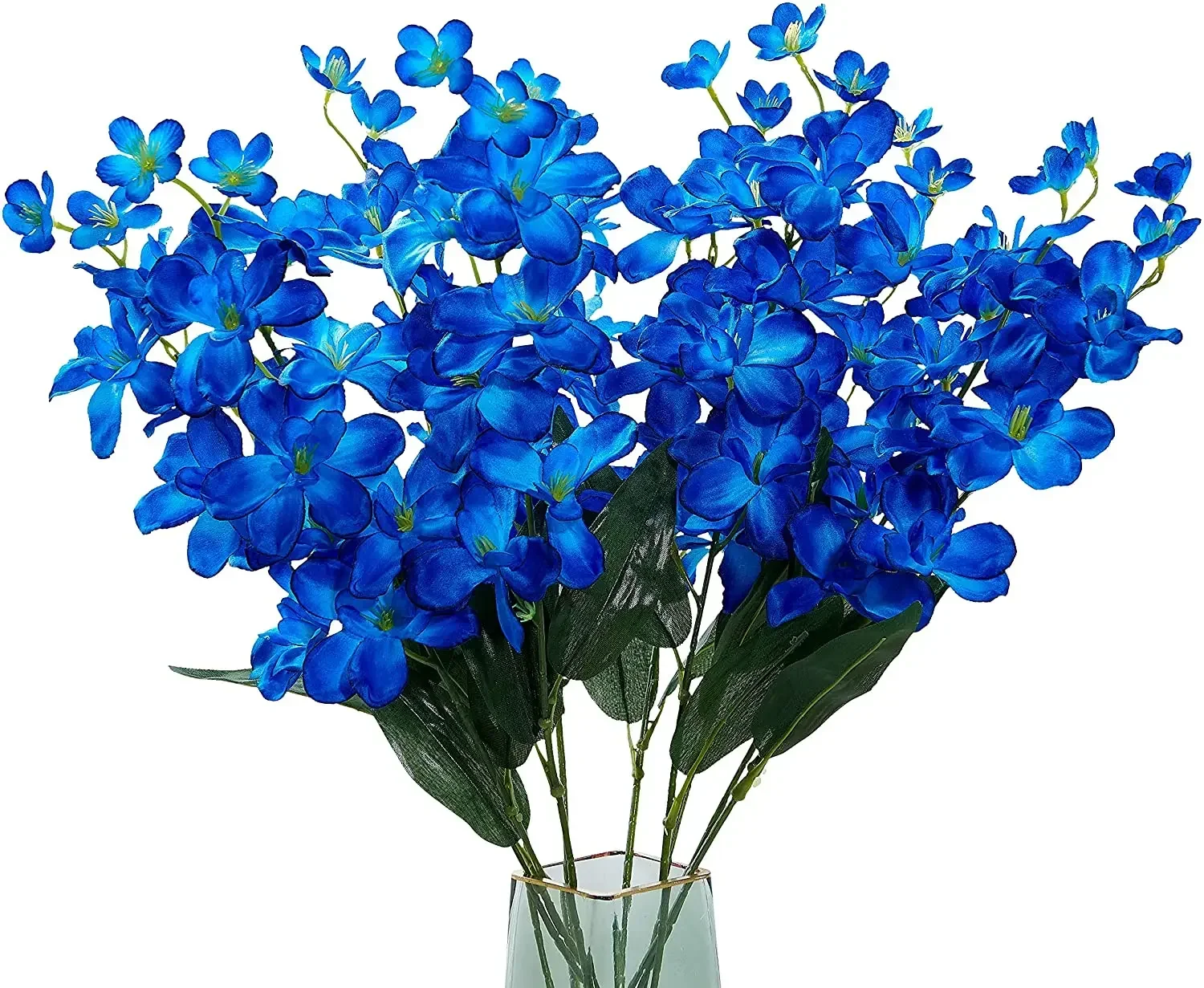 10pcs Artificial Orchids Flowers Blue Long Stems in Bulk for Wedding Home Fake leaves Rosas eternas Roses artificial flowers