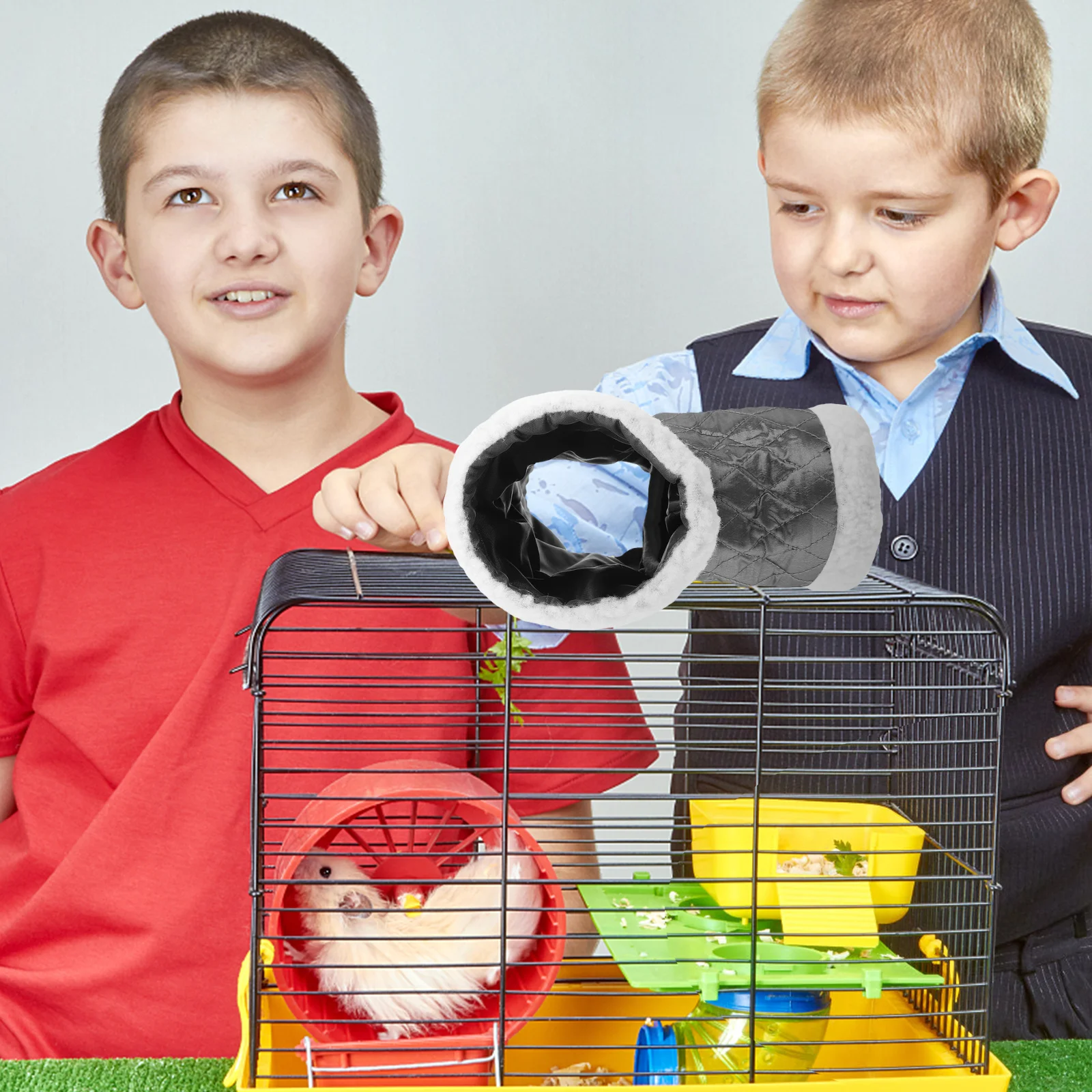 

Hamster Tunnel Warm Nest Soft Small Pet Sleeping Nest Bed Rest Hideout Winter Hamster Pet Rest Bed