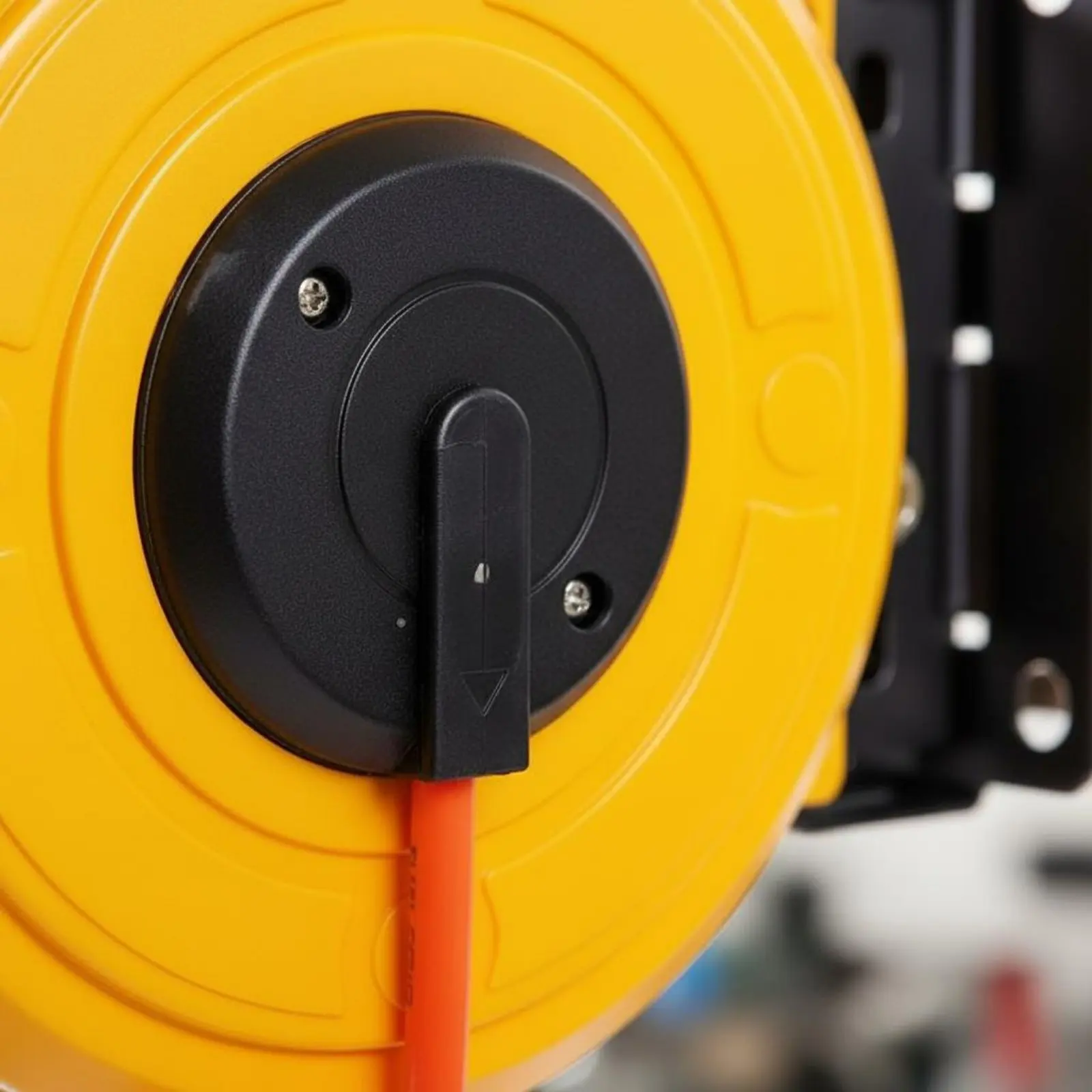 Automatic Retractable Air Hose Reel Ribbed Grip Garage Gear for Workshop, Car Care view 5
