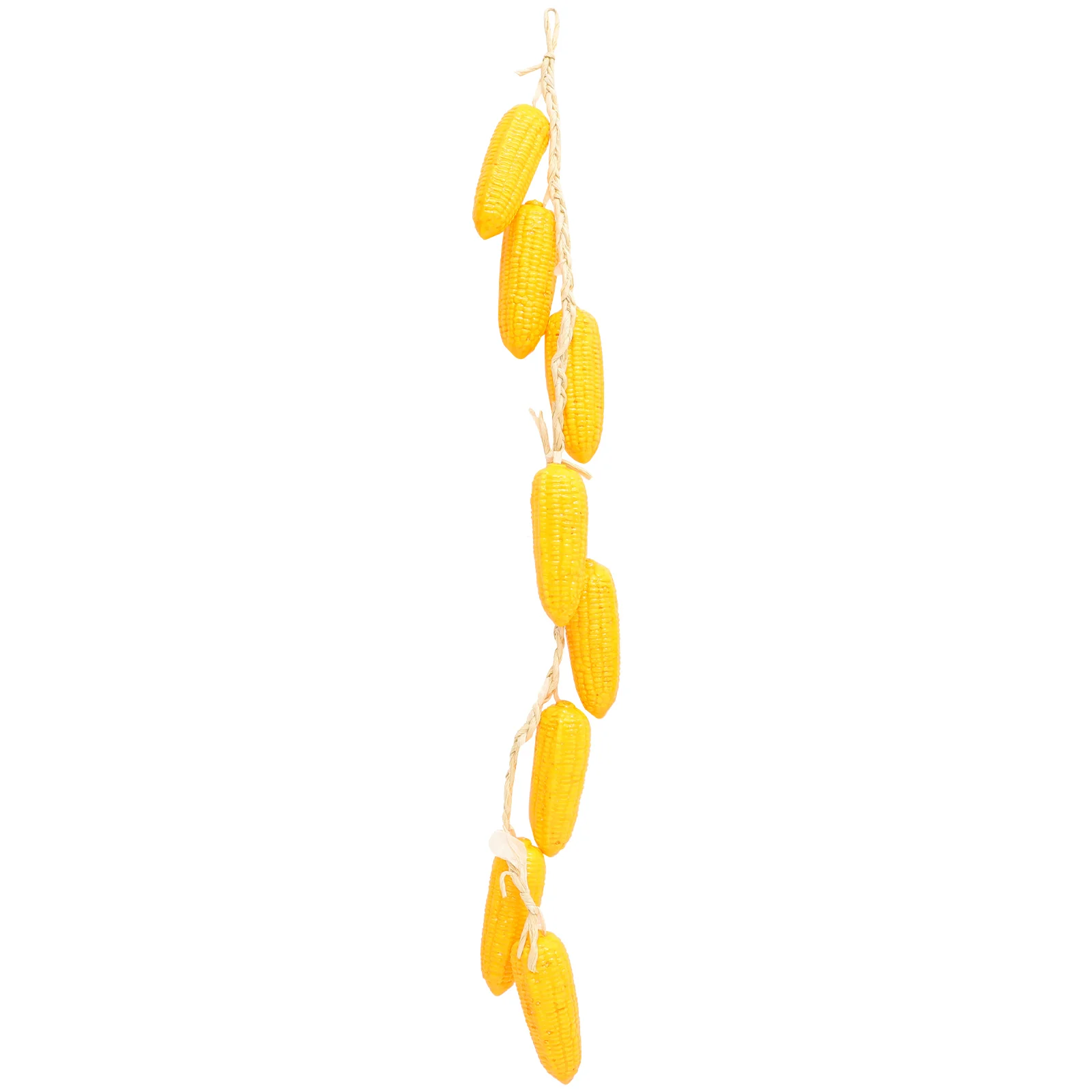 

Simulated Corn Decor Realistic Vegetable Hanging Wall Decorations Fake Corn Skewers Artificial Fruits Home Hotel Kitchen Party