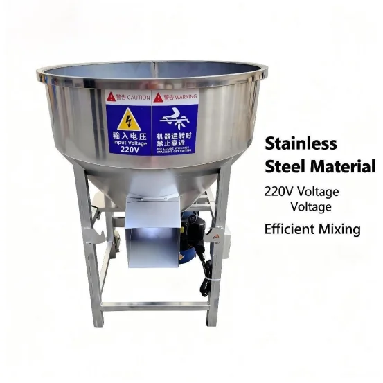 AIROW 150KG Rotary Stainless Steel Food Grade Poultry Farming Animal Feed Mixer/Mixing Machine 380V/220V