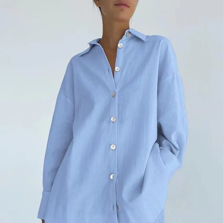 

Women's Long Sve irt Set Spring Faion Commute Sle Pure Color Two-Piece Suit Women's Clothing Spring Collection