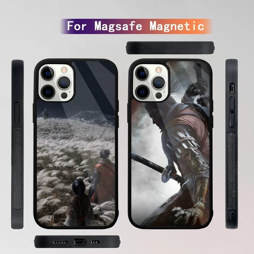 

S-Sekiro Shadows Die Twice Phone Case For iPhone 15,14,13,12,11,Plus,Pro,Max Mini Magsafe Magnetic Wireless Charging