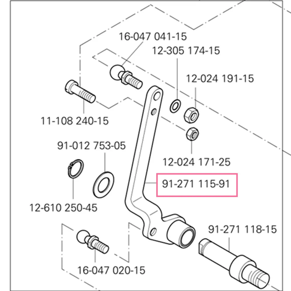 Korbowód 91-271115-91 do maszyny do szycia materaca 5625 PFAFF