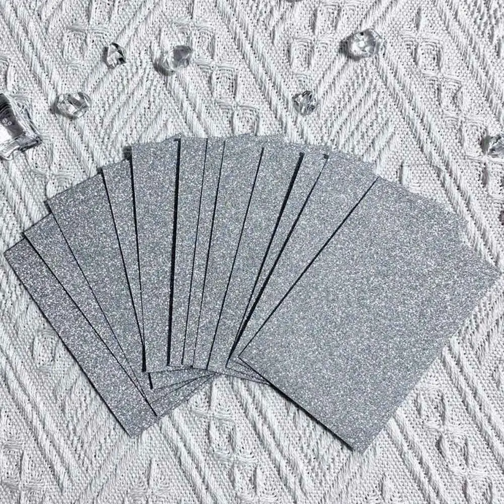 50pcs New Silver Photocard Sleeve Anti-Scratch Holographic Shining Card Holder Glitter Card Cover Photocard