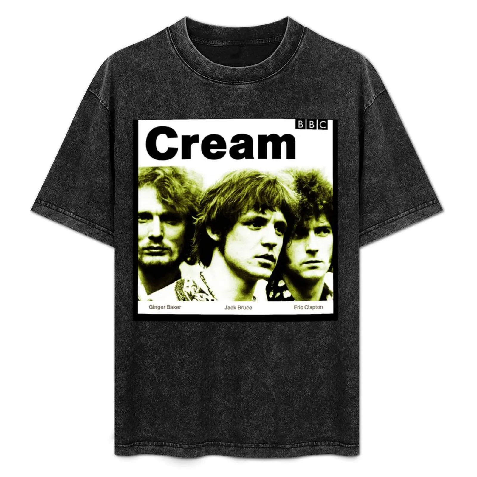 Cream Band T-Shirt Labor Work Casual T-Shirt