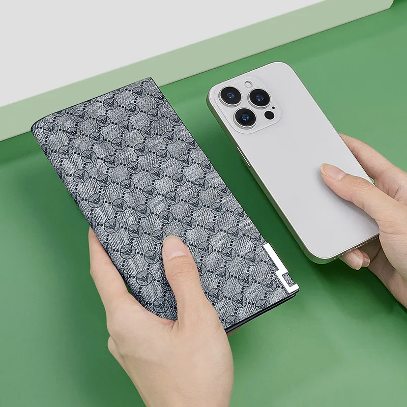 Casual men's card holder, personalized lightweight women's card bag, long wallet