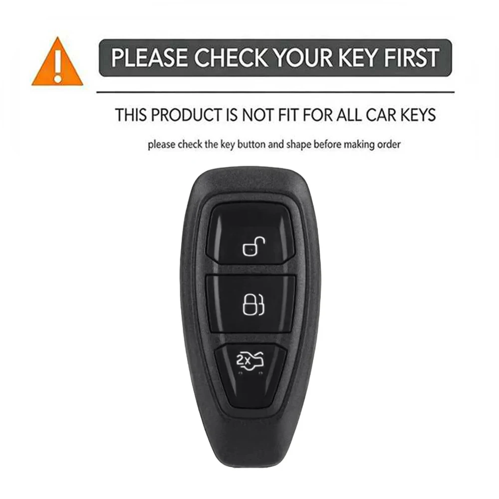 New Car Remote Key Case for Ford ST Line Fiesta Focus Mondeo Ecosport Kuga Puma Edge Escape Silicone Car Key Fob Accessories