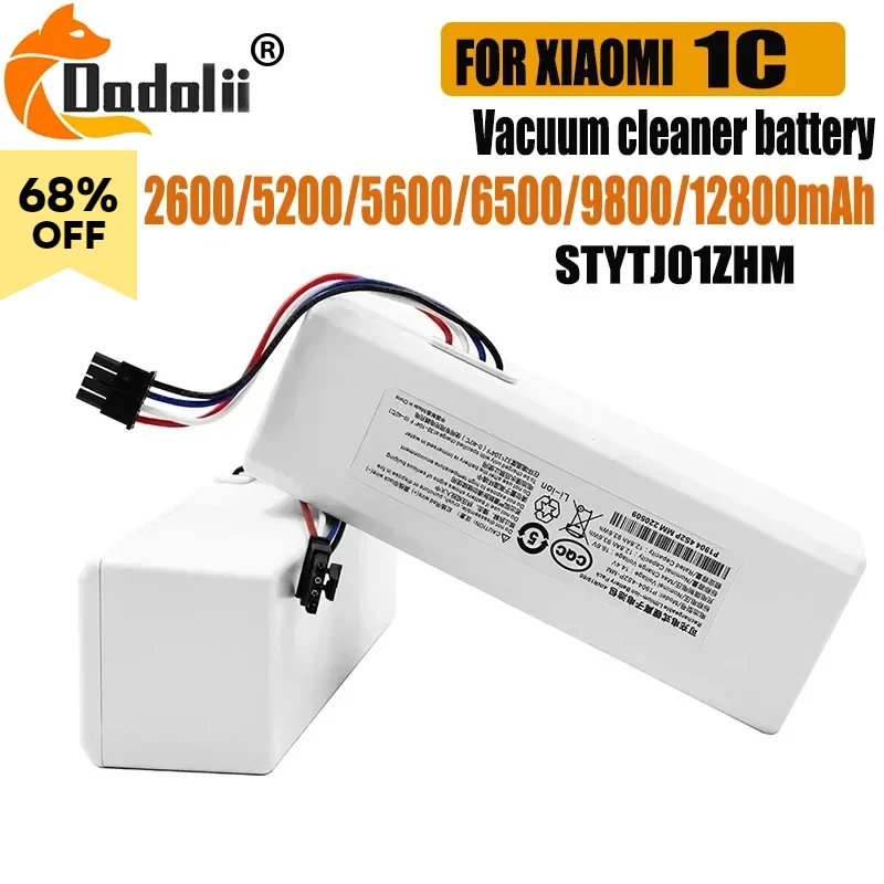 

100% Original Replacement Battery For Xiaomi Robot 1C P1904-4S1P-MM Mijia STYTJ01ZHM Vacuum Cleaner Sweeping Mopping Robot G1