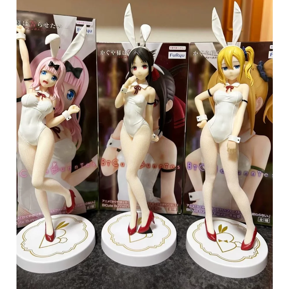 In Stock Original FuRyu Shinomiya Kaguya/Fujiwara Chika/Hayasaka Ai Bicute Bunnies Action Anime Figure KAGUYA-SAMA: LOVE IS WAR