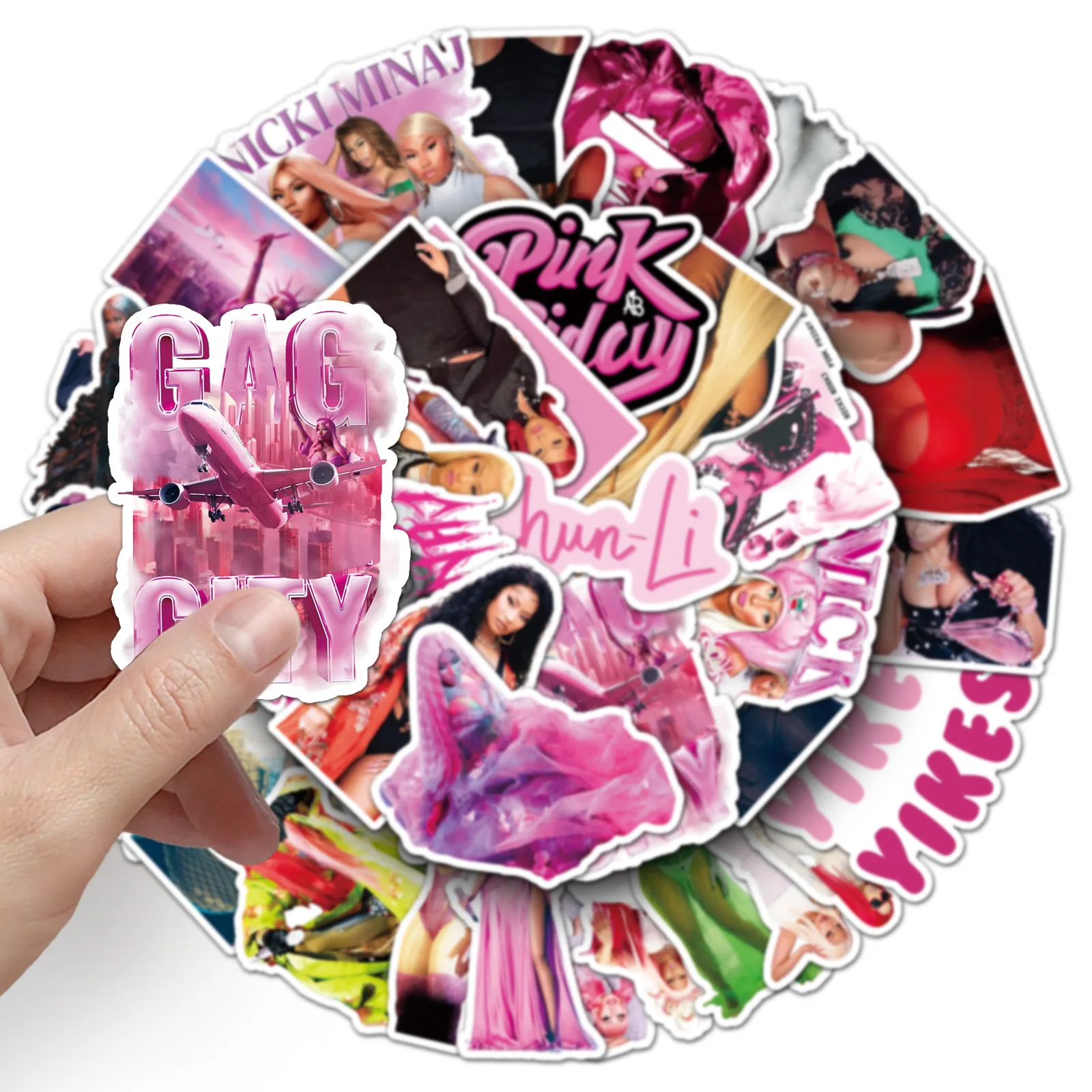 50PCS Rapper Nicki Minaj Graffiti สติกเกอร์กันน้ําตกแต่งแฟนของขวัญ DIY Decals ตู้เย็นโน้ตบุ๊คโทรศัพท์กีตาร์รถจักรยานของเล่น