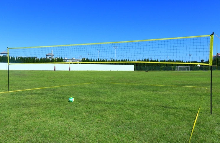 Durable Portable Volleyball Net, Full Set with Ball & Inflator, Practical Equipment for Backyard Beach Outdoor Courts