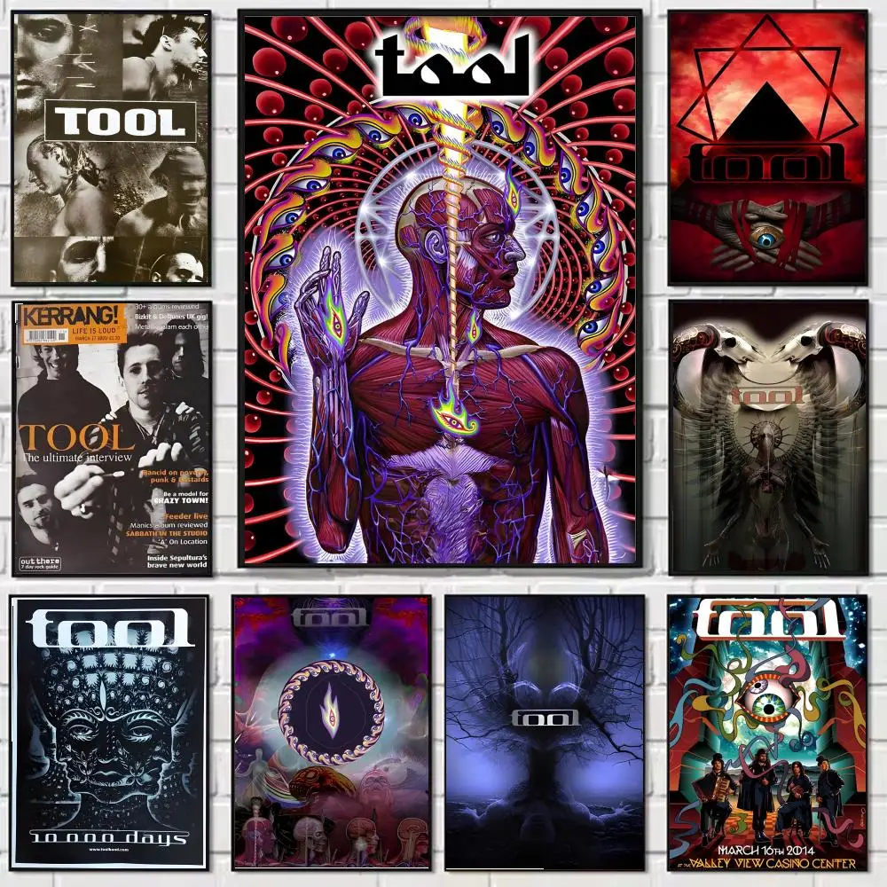 Classic Band T-Tool Painting Calligraphy Canvas HD Poster Wall Art interior Hallway Home Decoration Holiday Gifts