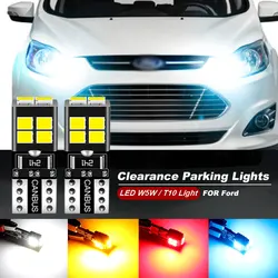 2PCS For Ford C-Max C Max 1 2 2007-2018 2008 2009 2010 2011 2012 2013 2014 2015 LED Parking Light T10 W5W Clearance Lamp CANbus