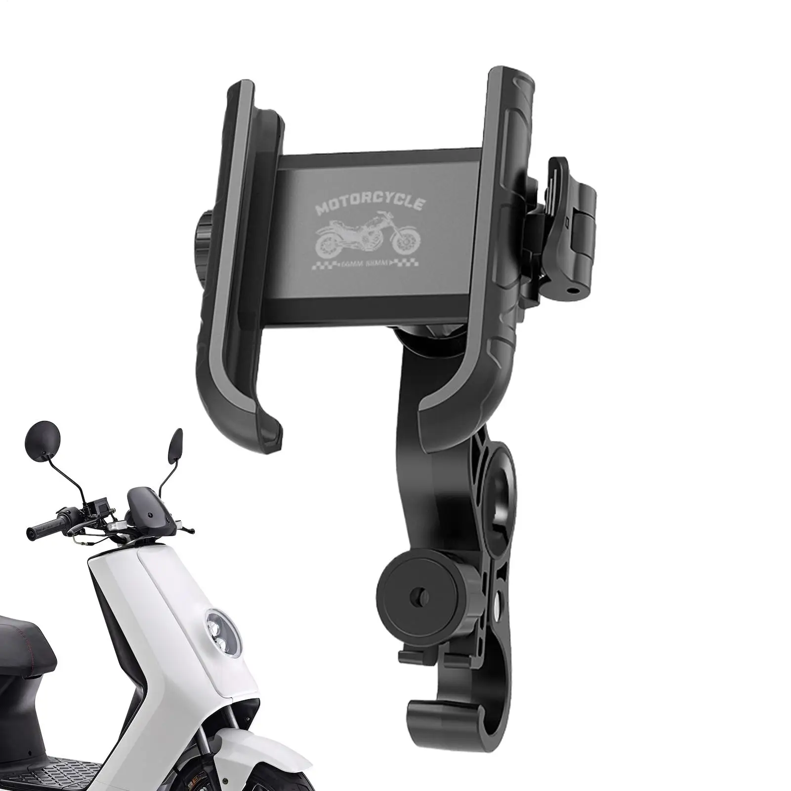 

Scooter Phone Holder Bike Handlebar Cellphone Clamp Bike Phone Holder Mount For Touring Sport Racing Navigation Music Listening