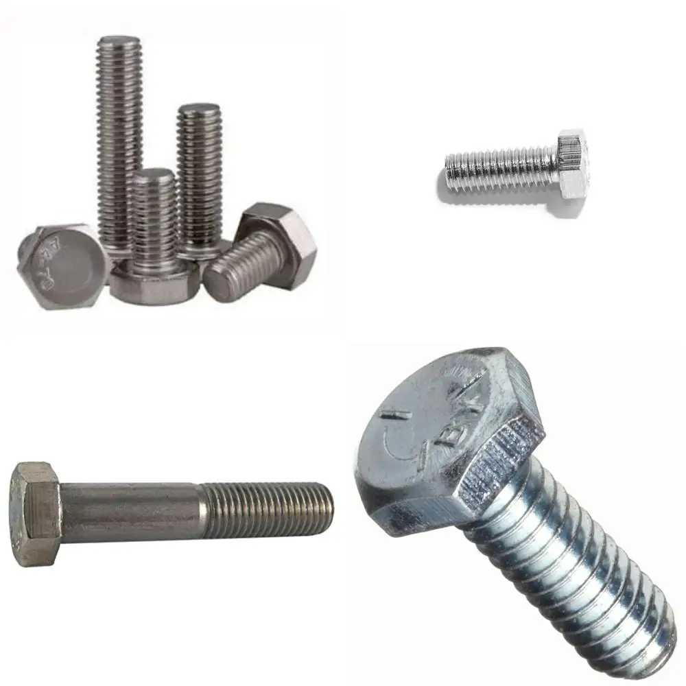 الفولاذ المقاوم للصدأ 316 مسامير غطاء رأس سداسية ذات خيط خشن ملولب بالكامل M8-1.25 × 80 مم، الكمية 50، مناسبة للتطبيقات البحرية