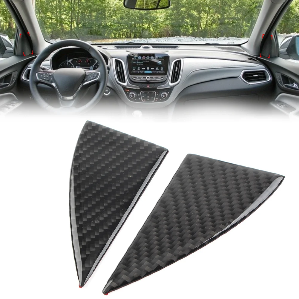 2 Pcs Car A Pillar Front Triangle Cover Decoration Trim For Chevrolet Equinox 2018-2021