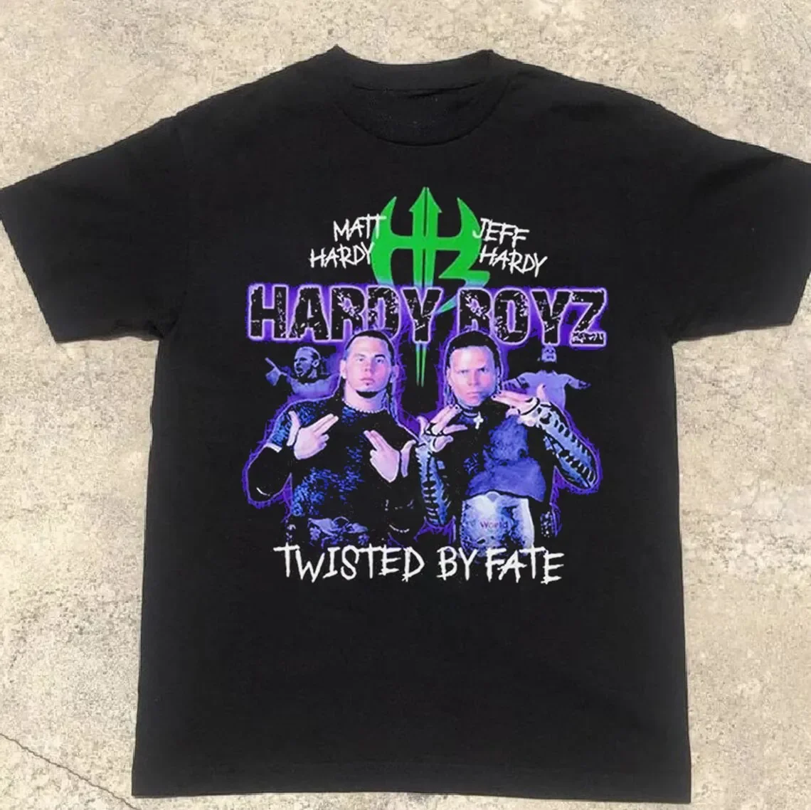 Twisted by Fate Wrestling Hardy Boyz T-shirt Matt Hardy Jeff