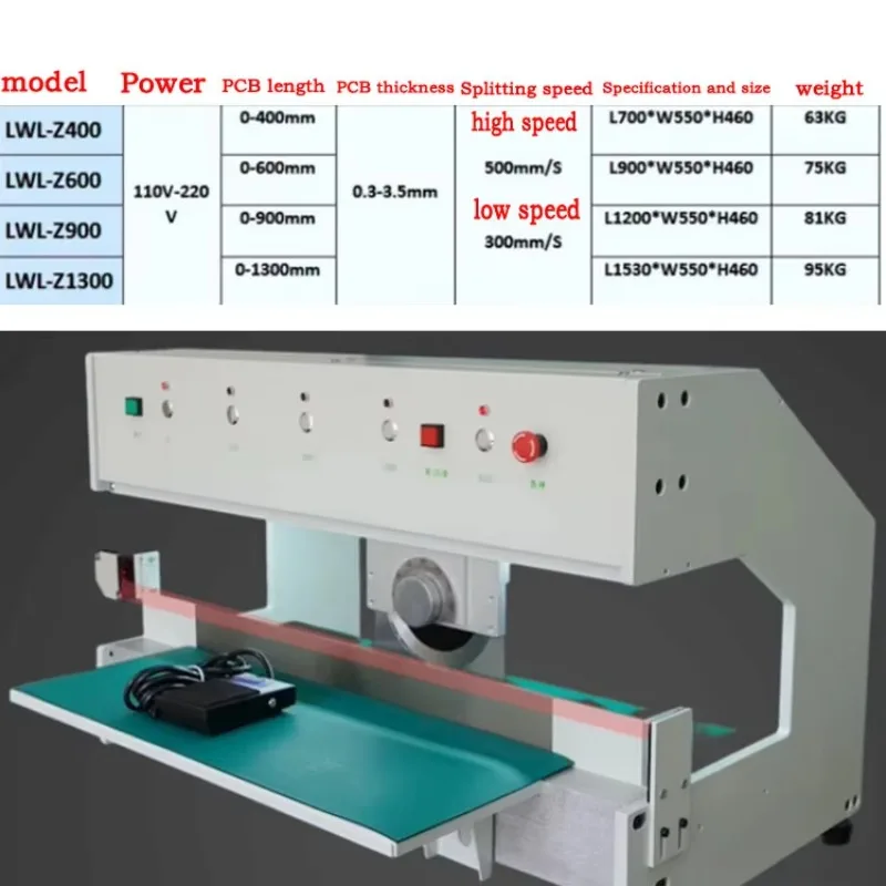 Linea di produzione PCB LED Attrezzatura SMT Macchina da taglio ad alta velocità Macchina per spaccare e rivestimenti di schede Tagliatrice PCB