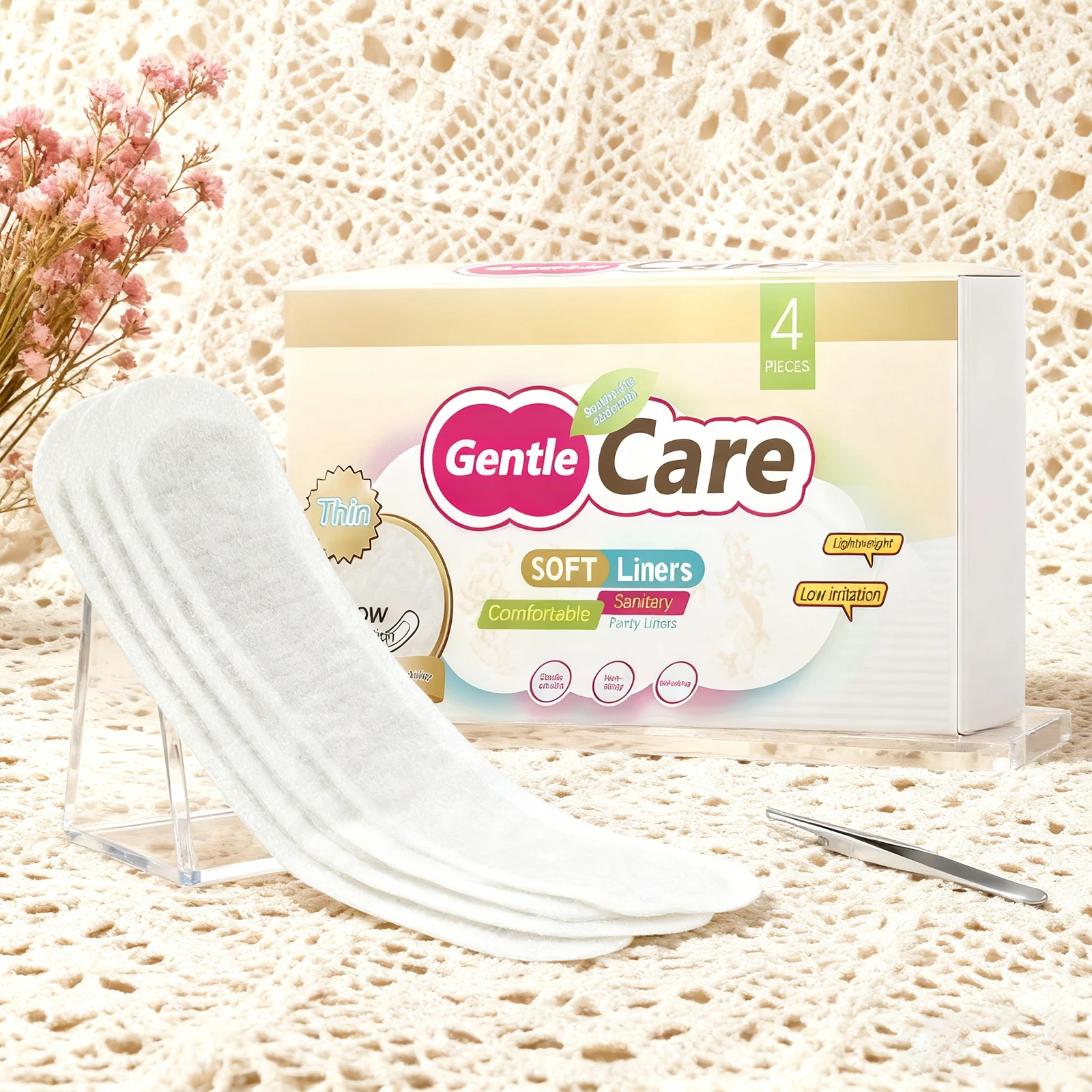 المرأة منشفة صحية مريحة الجلد ودية مانعة للتسرب المضادة للاحتكاك تنفس رقيقة لينة اليومية السيدات منصات الحيض #1