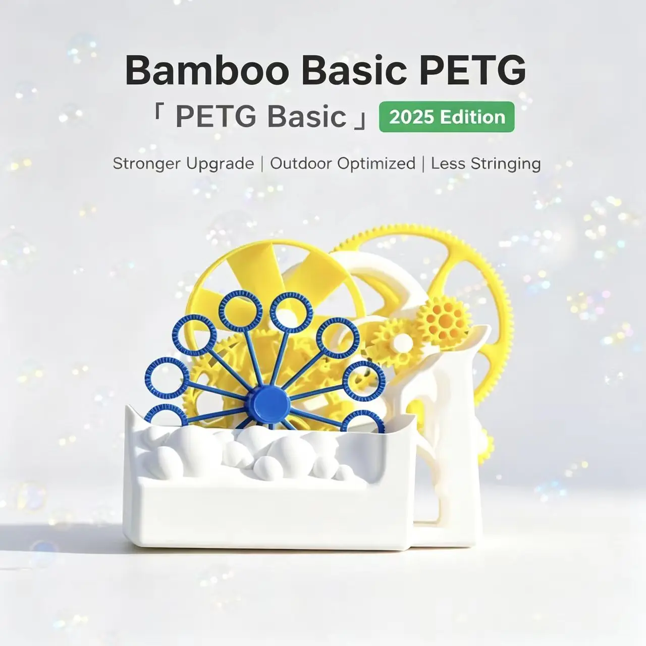 PETG Basic Filament For Bambu Lab 3D Printer Tough Weather‑Resistant RFID Smart Identify Printing Consumables