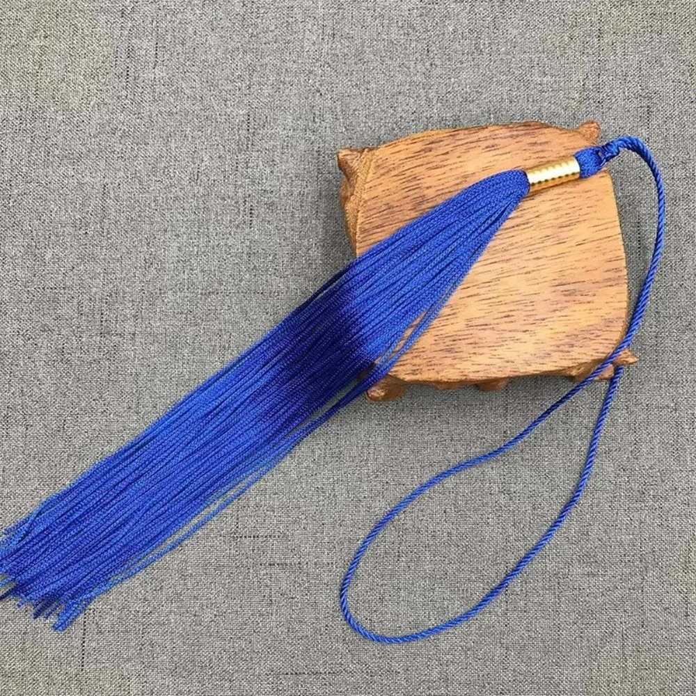 Golden Pendant Graduation Tassel DIY Hang Rope Academic Tassel Fringe Trim Long Graduation Cap Decoration Graduation Ceremony