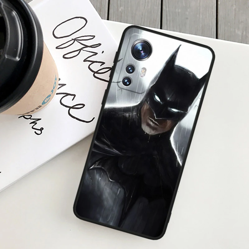 B-batmans Superhero Cool For Xiaomi Mi 14 13 12T 12S 12X 12 11i 11X 11T 11 Ultra Lite Pro Soft Silicone Black Phone Case