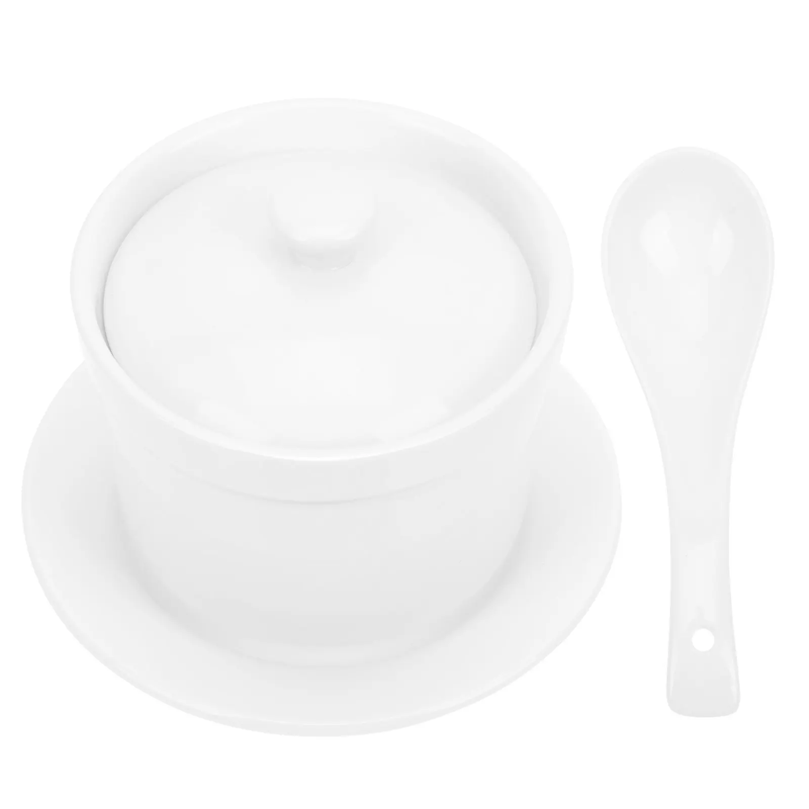Ceramic Stew Bowl with Lid – High-Quality Soup & Steaming Pot for Home, Party, Hotel Kitchenware