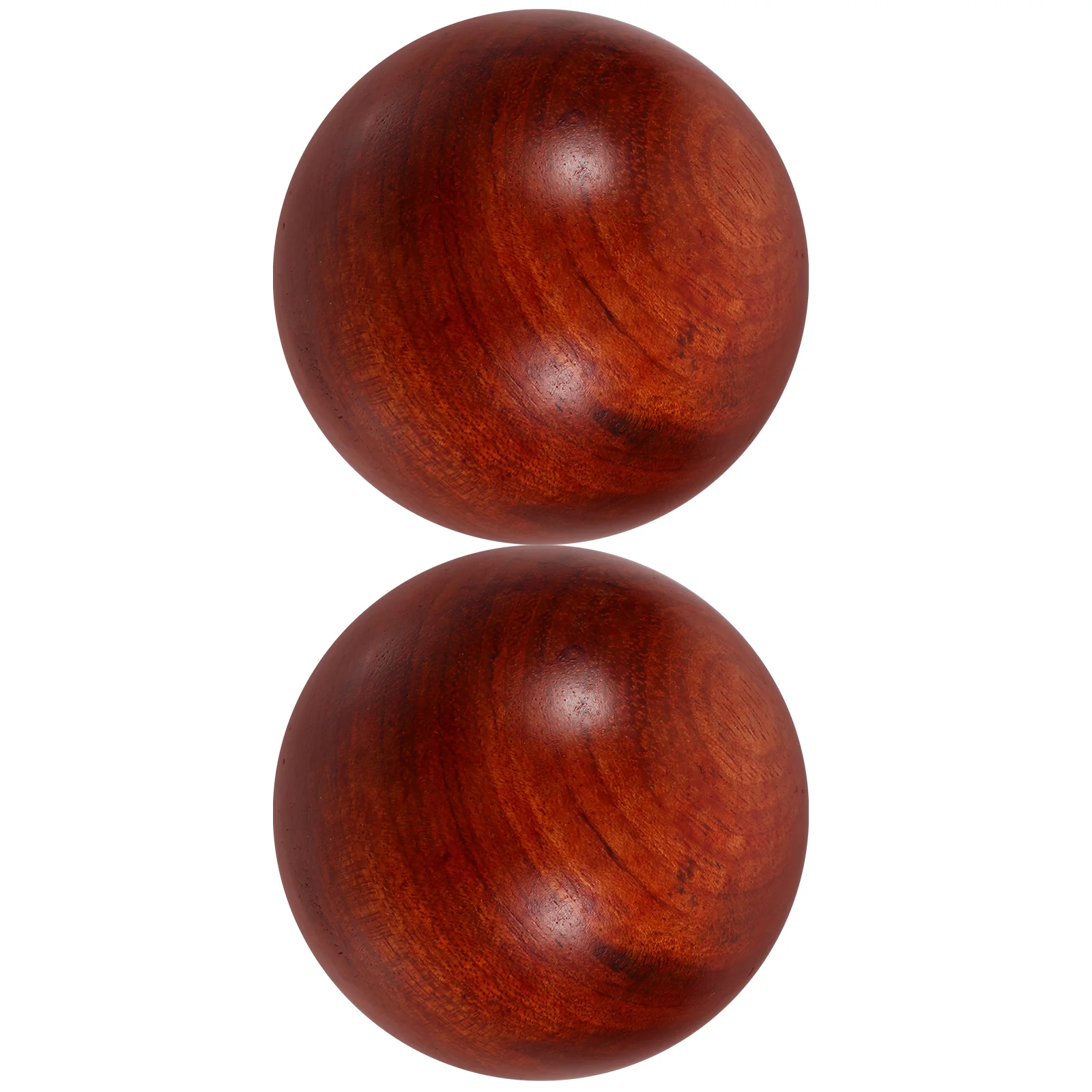 2 Pcs Massage Ball Hand Exercise Muscle Stretch Balls Wooden Bamboo Fitness