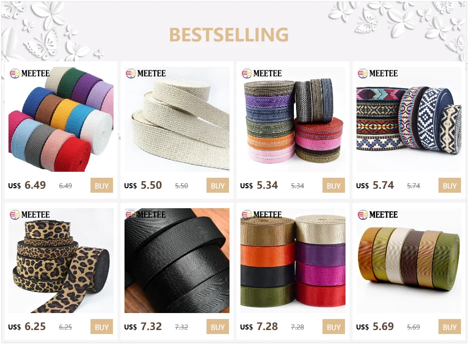 3/5M 20-38mm Nylon-Gurtband Geflechtband Rucksack-Sicherheitsgurt Handtaschenriemen Besatz DIY Schrägband Nähzubehör – Detail 1