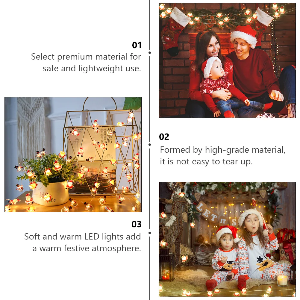 

1pc Christmas Elements Hanging String Lights Led Lamp For Xmas Party Indoor Outdoor Decorations Hanging Christmas Decor