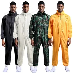 10 colors Motorcycle Rainwear Cover Outdoor Rain Coat Suit Work Clothes One-piece Raincoat Overalls Hooded Jackets dust-proof