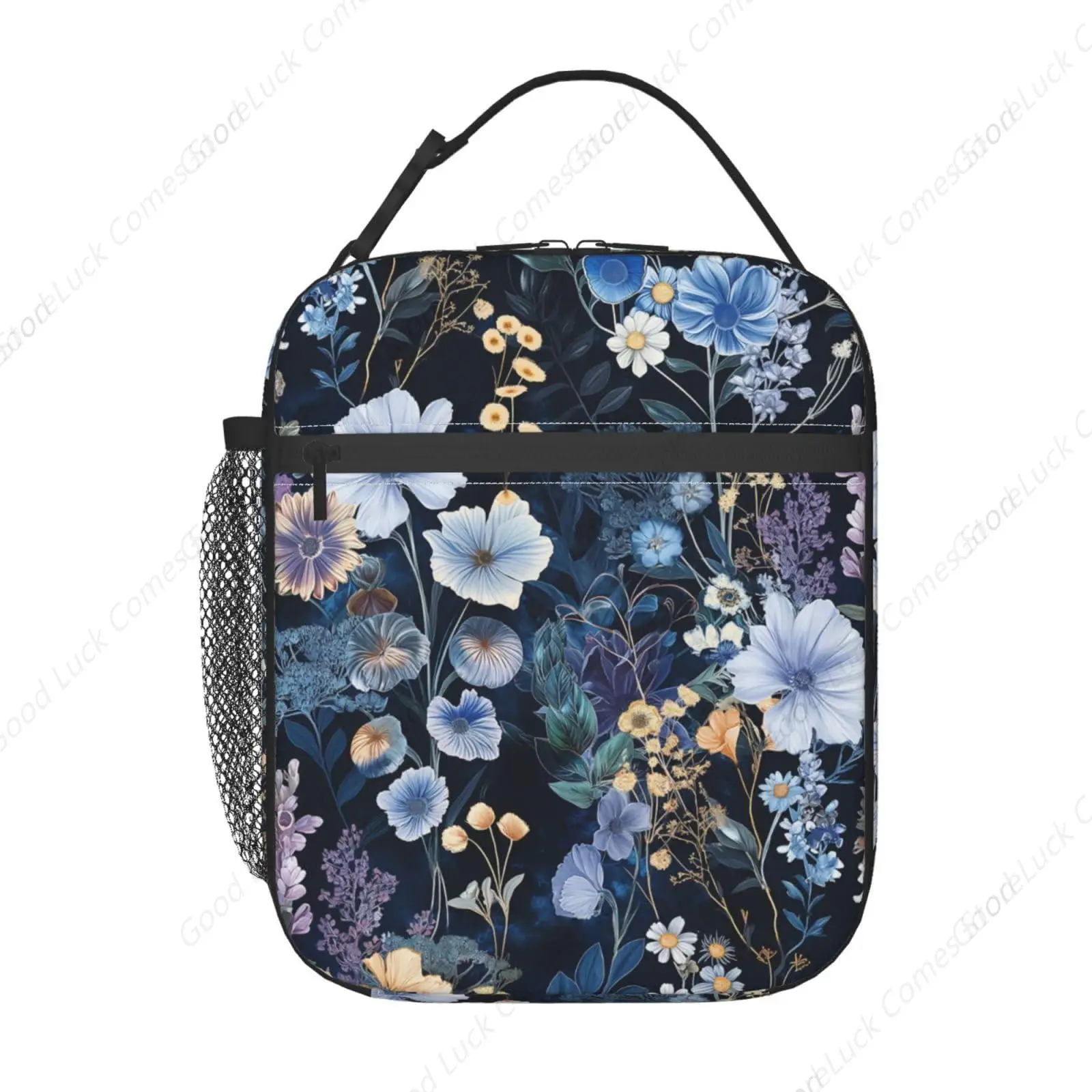 Cute Lunch Box for Adults Women Girls Boys Kids Floral Lunch Box Insulated Cooler Reusable Lunch Bag Container Gifts for Work