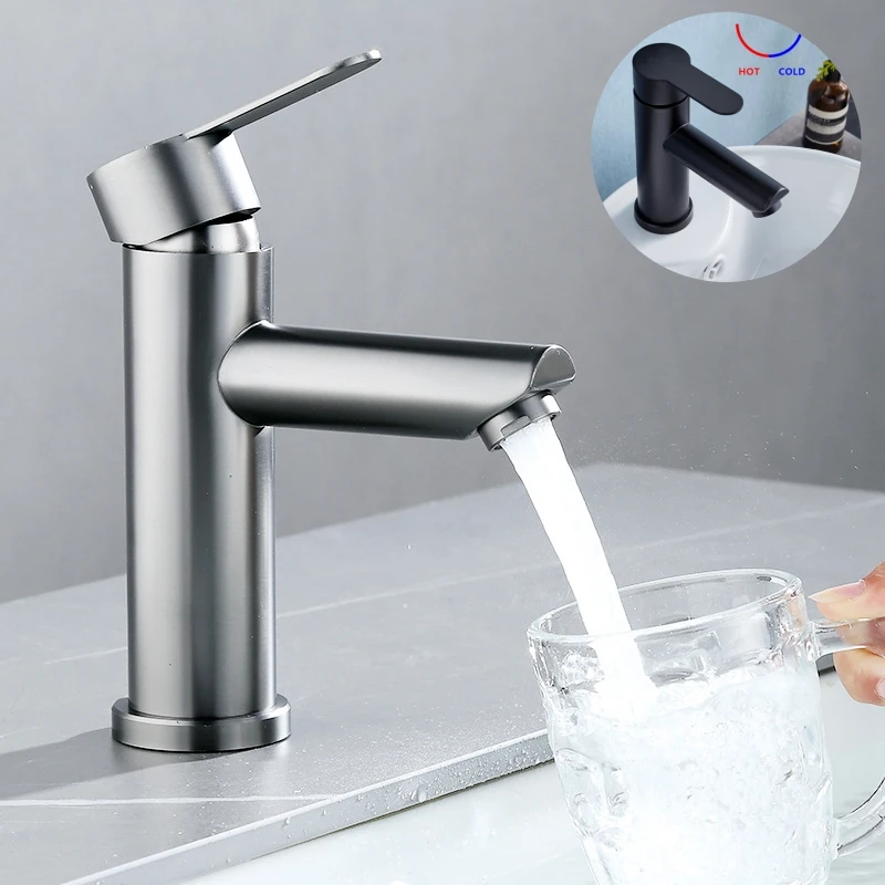 Kitchen Faucet Stainless Steel Hot and Cold Water Tap Washbasin Basin Faucets Bathroom Bathtub Accessories Set Sink Bath