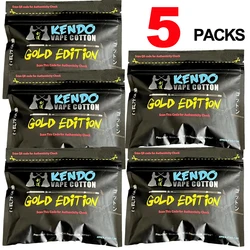 5 Bag KENDO Cotton V2 Organic Natural GOLD Edition Approx. 47inch 1200mm Wick Cotton Bacon Prime Water Color Tasteless