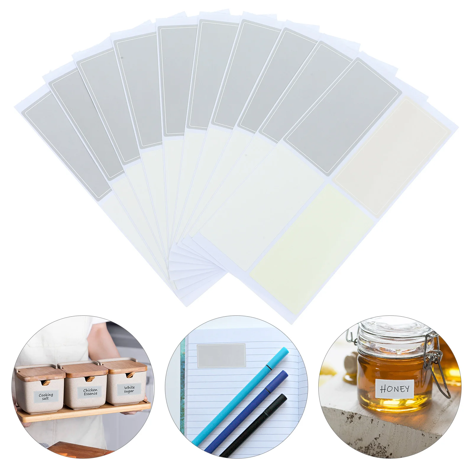

120 Pcs Handwriting Color Label Stickers Party Aesthetic Food Labels for Containers