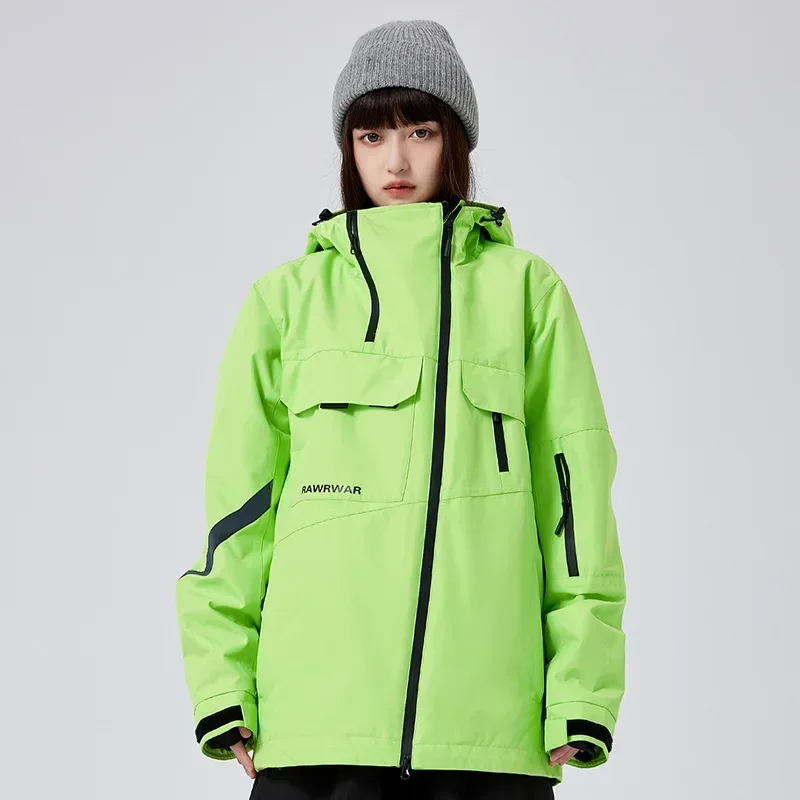 2025 Warm Snowboard Jacket Skiing Sport Clothes Couple Female New Cotton Sport Coat Winter Snow Wear Loose Breathable Snow Tops