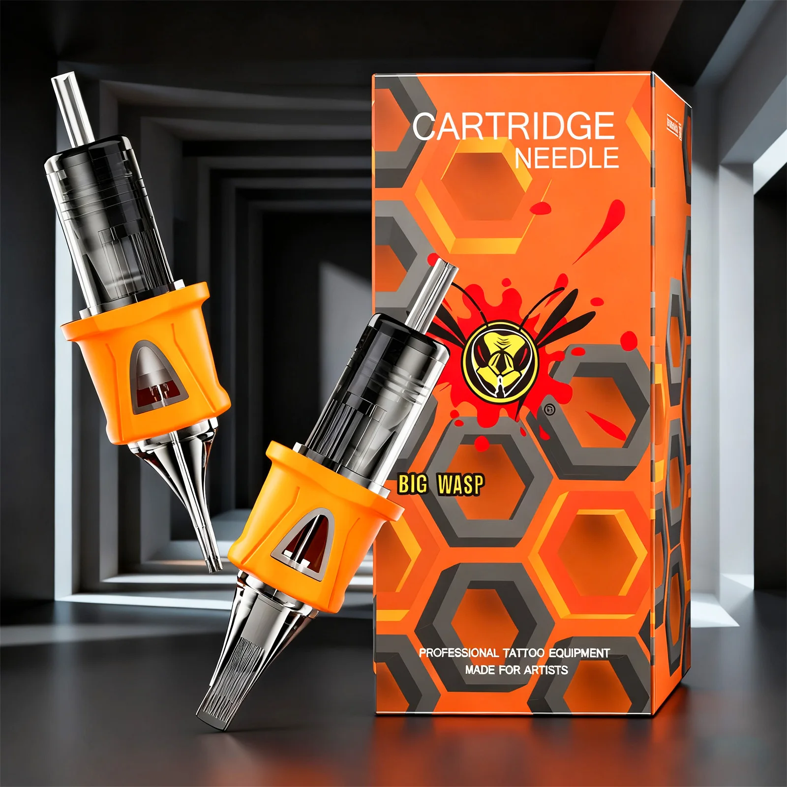 

BIGWASP RL RS RM M1 иглы для картриджей для татуировки 20 шт./лот одноразовые стерилизованные безопасные иглы для татуировки для ручек для тату-машин