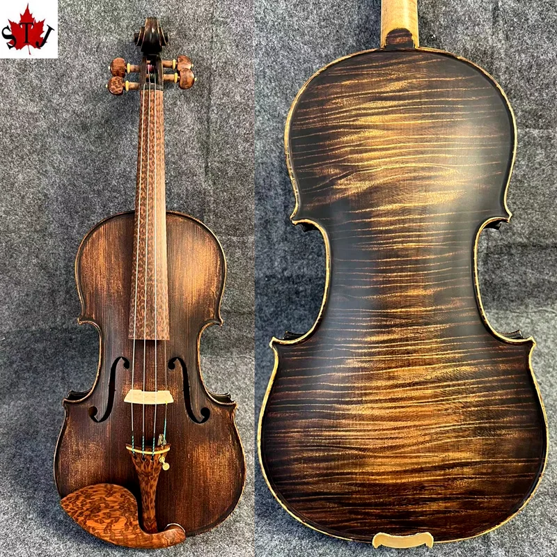 

Strad style SONG Maestro handcrafted Imitation of the old violin 4/4 violin,snakewood parts,graceful and mellow sound