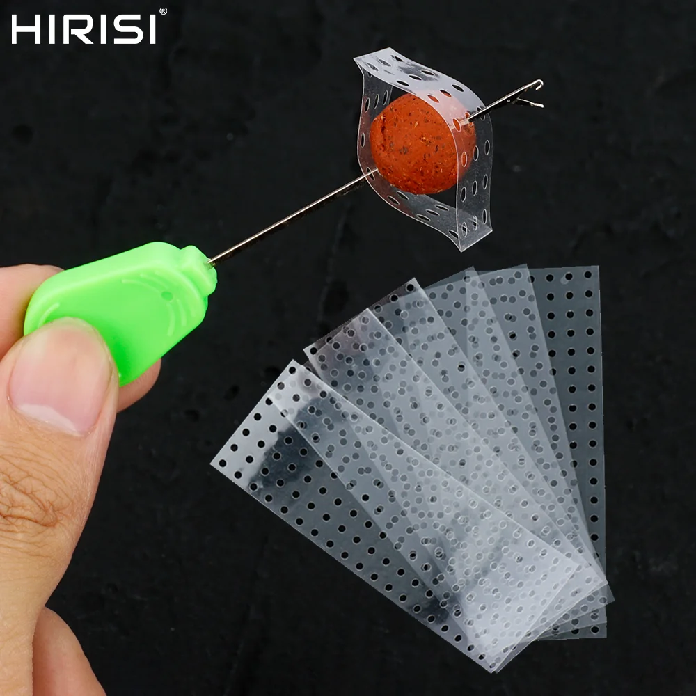 Hirisi 10Pcs Carp Fishing Bait Super Wrap Perforated Heat Sh