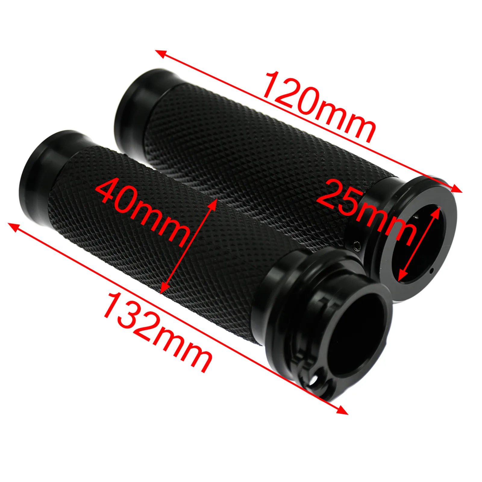 Motorcycle Rubber 1\'\' 25mm Handlebar Hand Grip For Harley Sportster iron 883 1200 XL Touring Dyna Softail Street Glide Road King