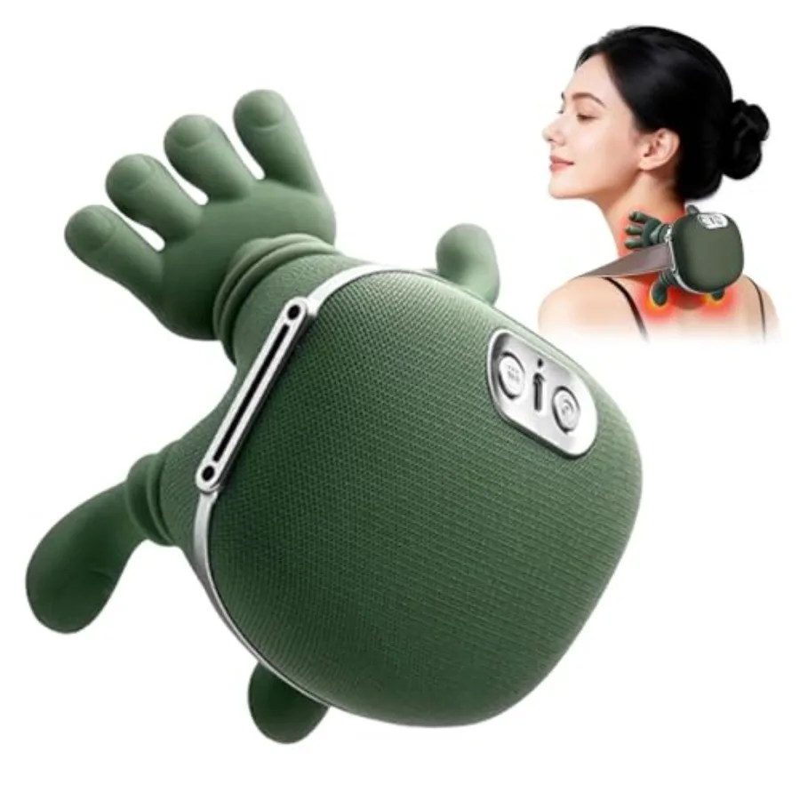 

Массажер для шеи с подогревом - электрический массажер для шеи и плеч с функцией глубокого шиацу-массажа и 4D-массажем пальцами для стоп и спины.